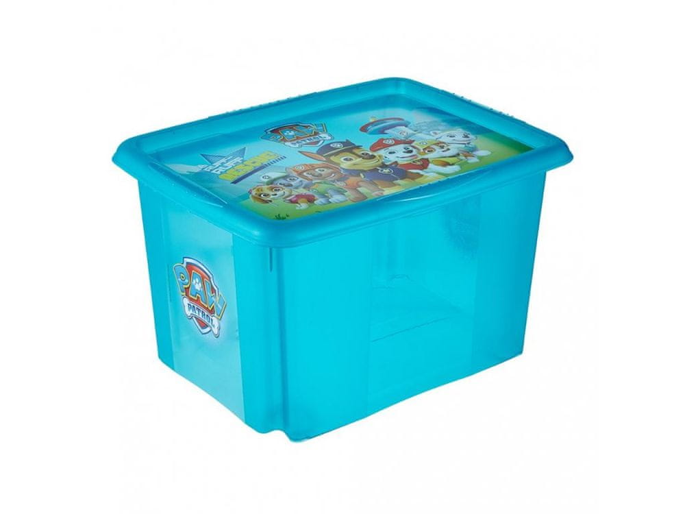 keeeper  modrá transparent, úložný box s vekom Objem: 45 l